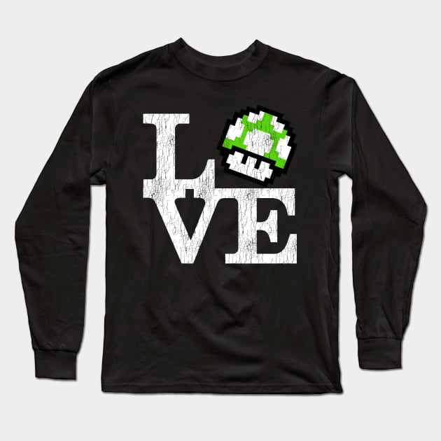 GAMER - LOVE GAMING (VINTAGE VERSION) Long Sleeve T-Shirt by Tshirt Samurai